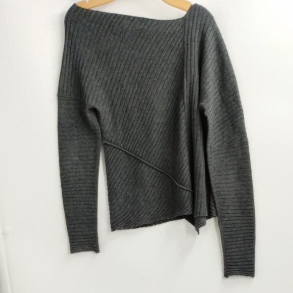 Free People Love and Harmony Gray Ribbed Knit Sweater - Picture 7 of 13